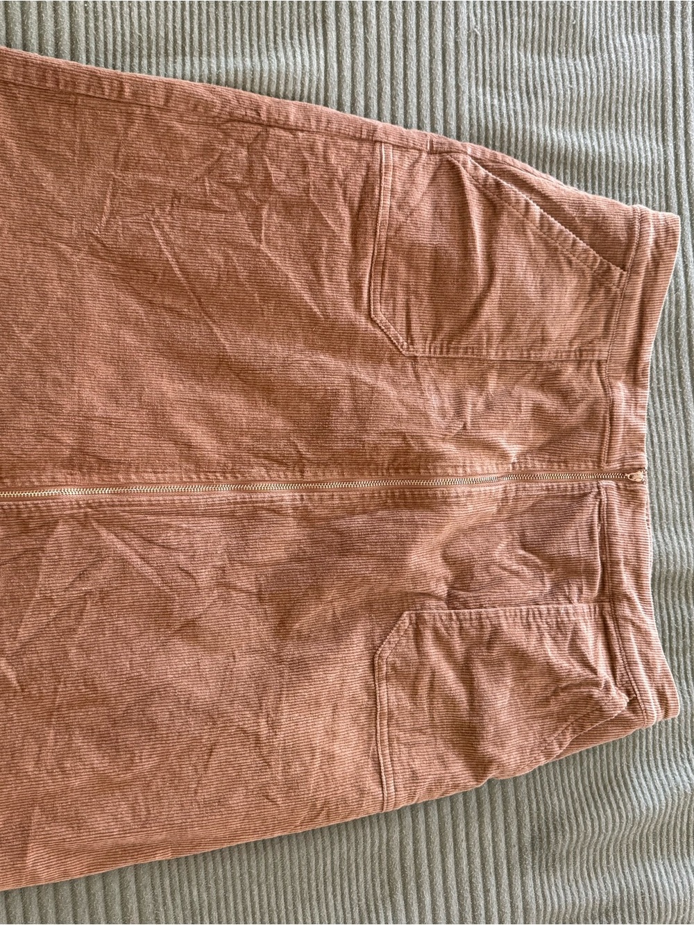 Love Olive Co XL Corduroy Front-Zip Pencil Skirt